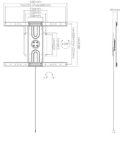 حامل يثبت على الحائط لعرض تفاعلي/لوحة مسطحة لمعظم...
