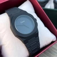 ساعة كاتيرا للرجال بسوار كربوني أسود وهيكل كربوني...