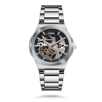 ساعة كاتيرا للرجال بمينا مفتوح وعلبة من الفولاذ