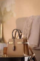 شنطة يد وكتف جلد نسائي من ستيفانو