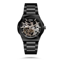 ساعة كاتيرا للرجال بمينا مفتوح وعلبة من الفولاذ