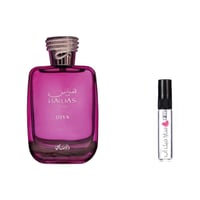 عينة عطر هوس ديفا الرصاصي للنساء او دو بارفيوم