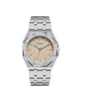 ساعة كاتيرا للرجال بتصميم عصري وعلبة من الفولاذ