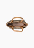 شنطة جلد مطفي مجعد ناعم نسائي بقاعدة مسمار من ستيف...