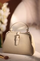 شنطة جلد مطفي مجعد نسائي من ستيفانو