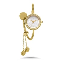 ساعة كاتيرا النسائية المصنوعة من الفولاذ الملتوي