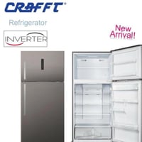 ثلاجة كرفت بابين فضي غامق 422 لتر 14.91 قدم إنفرتر