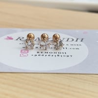 بيرسنق طبي كرستال ذهبي 16g