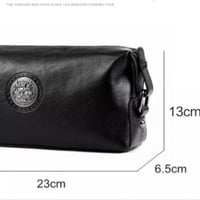 شنطة رجاليه جلد طبيعي لين عالية الجودة باللون الاس...