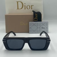 نظارة كريستن ديور مربعة فضي