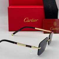 نظارة كارتير معدني أسود و ذهبي