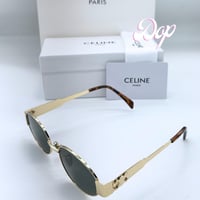 نظارة سيليN ذهبي كامل عدسة خضراء تايقر