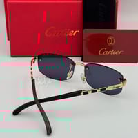 نظارة كارتير خشبي بعدسة سوداء الاصدار الرابع