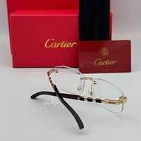 نظارة كارتير خشبي بعدسة شفافة الاصدار الرابع