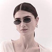 نظارة فيندي ببيضاوية عدسة بُنية