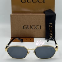 نظارة قوتشي G ذهبي بعدسة سوداء