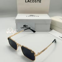 نظارة لأكوست مستطيل ذهبي بعدسة سوداء