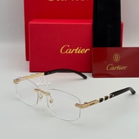 نظارة كارتير خشبي بعدسة شفافة الاصدار الرابع