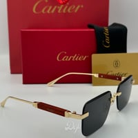 نظارة كارتيR خشبي الأصدار الاول عدسة سوداء