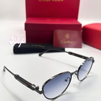 نظارة كارتير خشبي عين القط بعدسة أسود مدرج