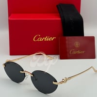 نظارة كارتير پانتير دو ذهبي عدسة سوداء