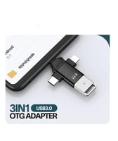 محول USB-C 3x1 الى جميع الأجهزه يدعم جميع الأنظمه