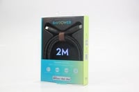 كيبل راف باور USB-C إلى لايتنينق بطول 2 متر - أسود