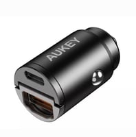 شاحن سياره منفذين30W PD+USB شركه AUKEY