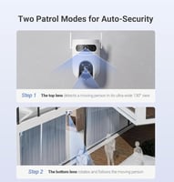 كاميره مراقبة 2x1 وايفاي شركة EZVIZ