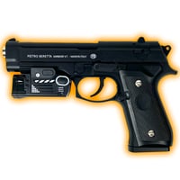 لعبة مسدس خرز شكل واقعي | مع قطع حديد