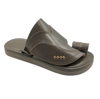 نعال شرقي سادة زيتي تصميم باصبع