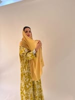 Rose Abaya yellow - SS82