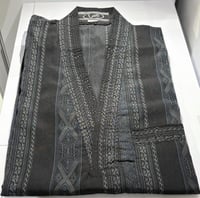 ثوب مخطط نقشه X لون كحلي ( الشبرا )