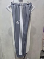 بنطال اديداس رصاصي بخط ابيض شبابي