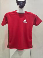 تيشيرت اديداس احمر اطفال شبابي