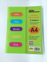 تولي دفتر سلك بفواصل عربي 100ِ A4