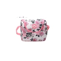 تولي الزهور الوردية طقم شنطة ظهر ( 4 قطع )