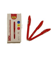 تولي قلم حبر بمساحة 12 حبة لون احمر