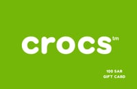 بطاقة كروكس المتجر السعودي 100 ريال