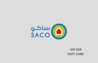 بطاقة ساكو المتجر السعودي 100 ريال