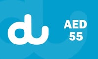 بطاقة شحن دو 55 درهم إماراتي
