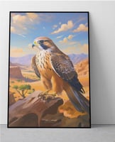 لوحة صقر مطبوعة عالية الدقة على قماش الكانفس