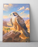 لوحة صقر مطبوعة عالية الدقة على قماش الكانفس