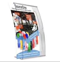 حامل اعلانات شفاف بمقاس A4 و A5 مع طباعة الاعلان (...