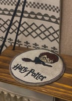 قاعدة كوب دائرية مطرزة - تطريز حسب الطلب -