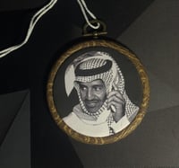 تعليقة سيارة طباعة خشب - خالد عبدالرحمن -