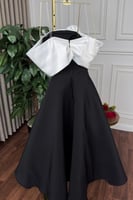 فستان ناعم منتناقض الالوان