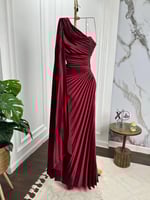 فستان بليسيه اخضر