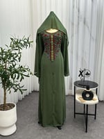 جلابية مميزة مزينة بتطريز انيق