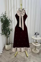 فستان سهرة عودي بتصميم مميز